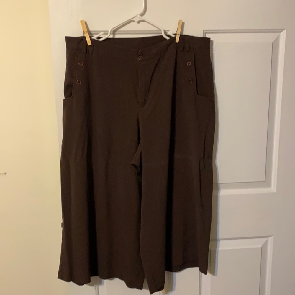 White Stag Women’s Plus Brown Split Skirt - 20W